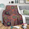 Bohemian Patchwork Pattern Print Blanket-grizzshop