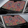 Bohemian Patchwork Pattern Print Car Sun Shade-grizzshop