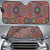 Bohemian Patchwork Pattern Print Car Sun Shade-grizzshop