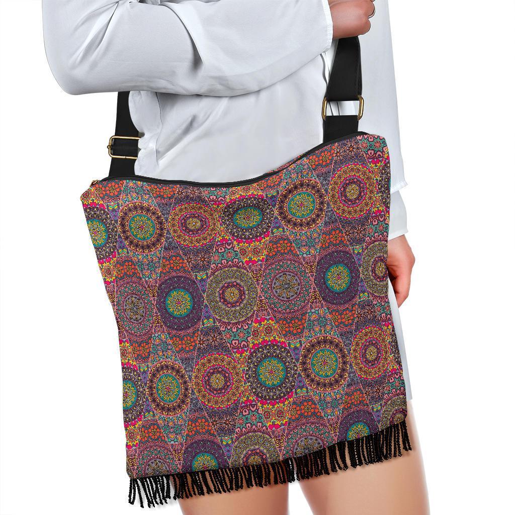 Bohemian Patchwork Pattern Print Crossbody bags-grizzshop