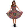 Bohemian Patchwork Pattern Print Dress-grizzshop