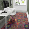 Bohemian Patchwork Pattern Print Floor Mat-grizzshop