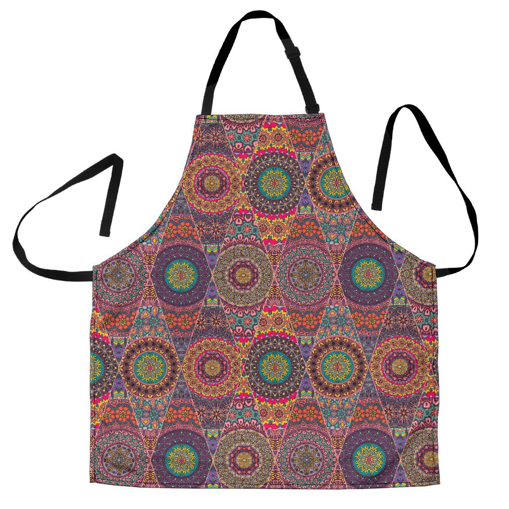 Bohemian Patchwork Pattern Print Men's Apron-grizzshop