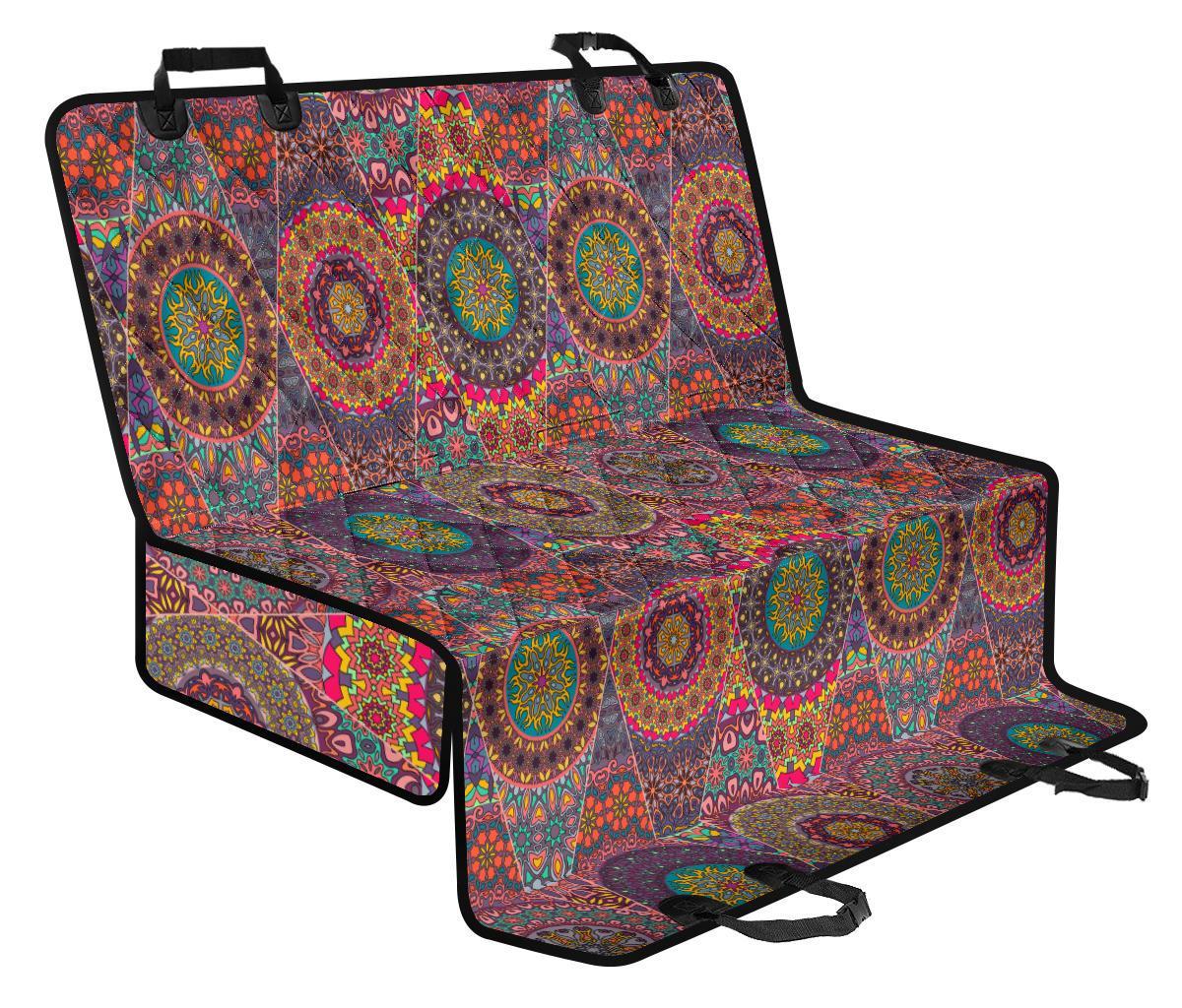 Bohemian Patchwork Pattern Print Pet Car Seat Cover-grizzshop