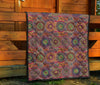 Bohemian Patchwork Pattern Print Quilt-grizzshop