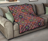 Bohemian Patchwork Pattern Print Quilt-grizzshop