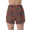 Bohemian Patchwork Pattern Print Women's Shorts-grizzshop