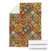 Bohemian Patchwork Print Pattern Blanket-grizzshop