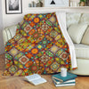 Bohemian Patchwork Print Pattern Blanket-grizzshop