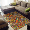 Bohemian Patchwork Print Pattern Floor Mat-grizzshop