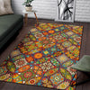 Bohemian Patchwork Print Pattern Floor Mat-grizzshop