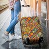 Bohemian Patchwork Print Pattern Luggage Cover Protector-grizzshop