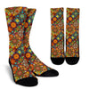 Bohemian Patchwork Print Pattern Unisex Crew Socks-grizzshop