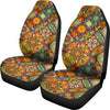 Bohemian Patchwork Print Pattern Universal Fit Car Seat Covers-grizzshop