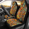 Bohemian Patchwork Print Pattern Universal Fit Car Seat Covers-grizzshop