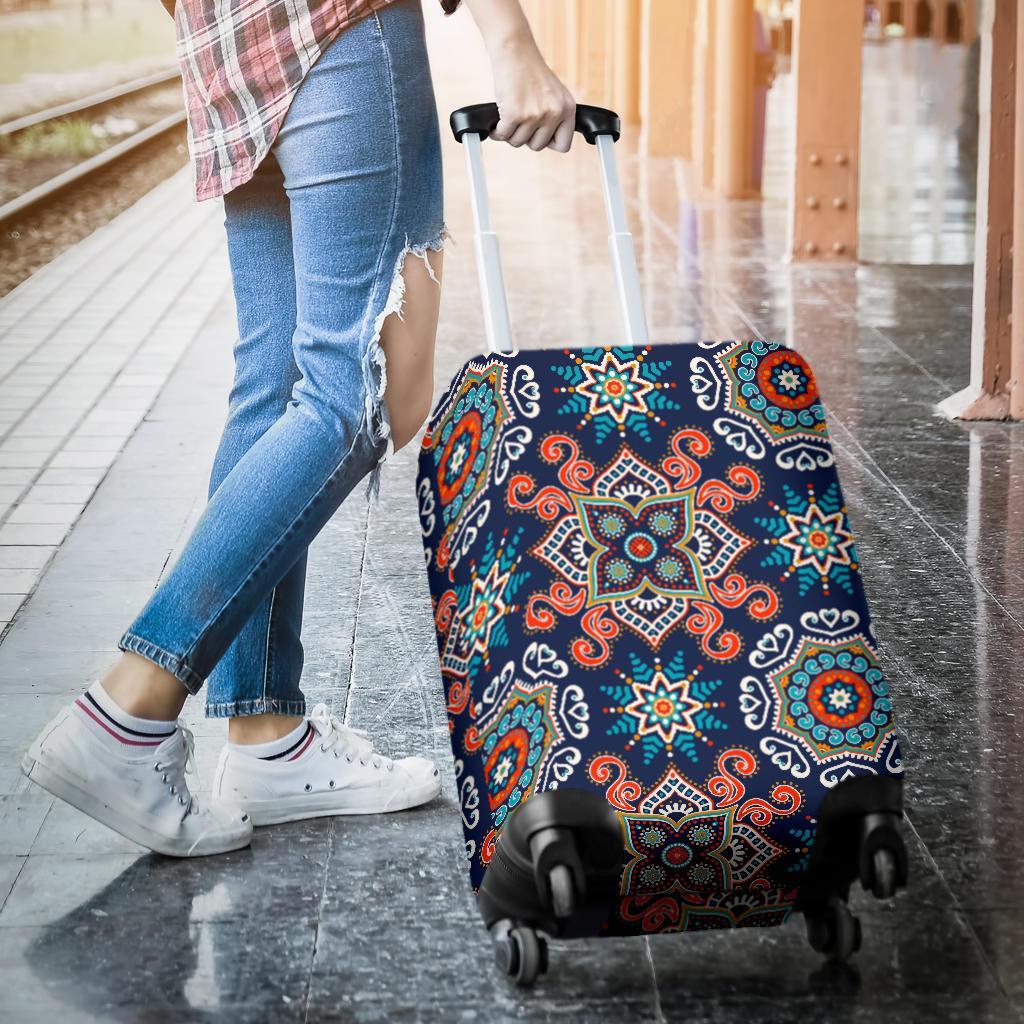 Bohemian Pattern Print Luggage Cover Protector-grizzshop