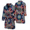 Bohemian Pattern Print Men Long Robe-grizzshop