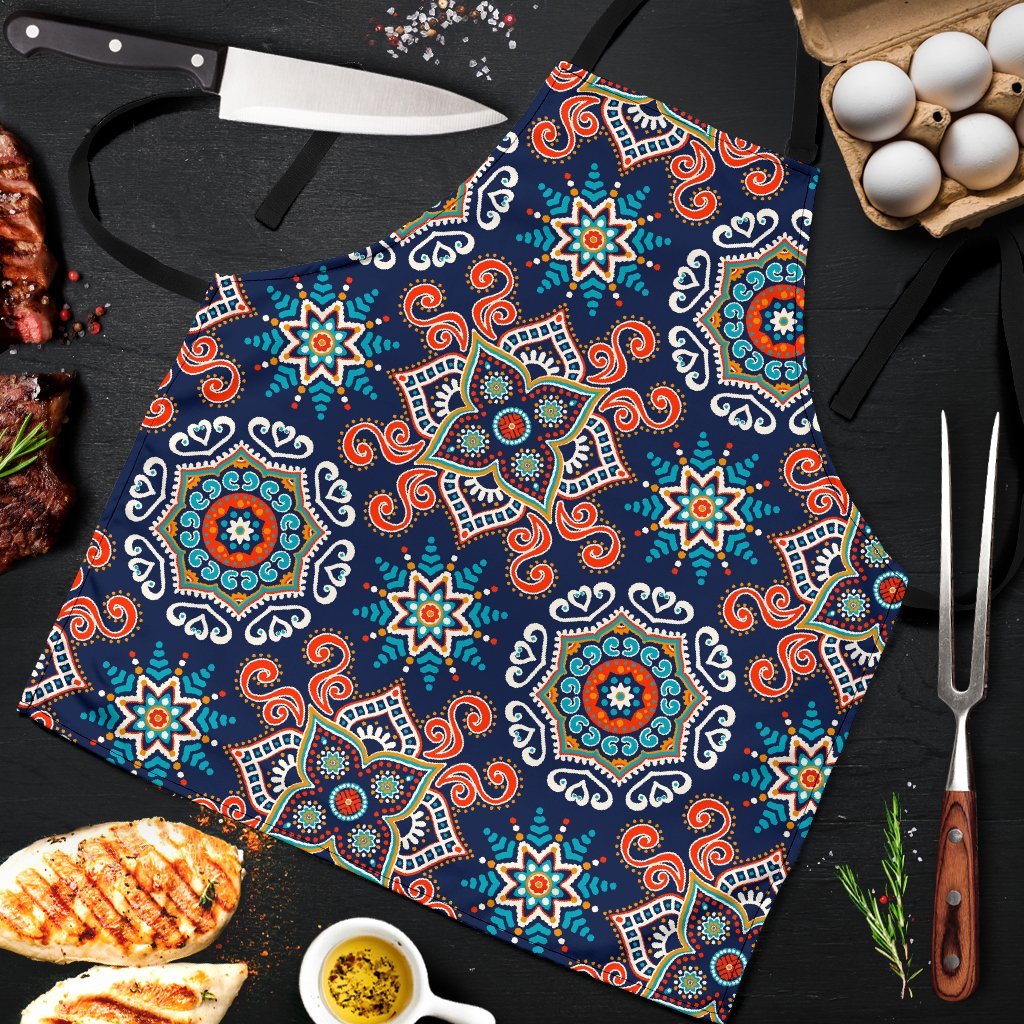 Bohemian Pattern Print Men's Apron-grizzshop