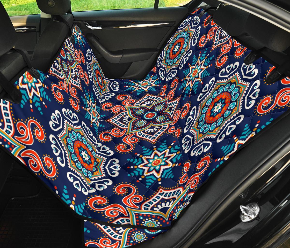 Bohemian Pattern Print Pet Car Seat Cover-grizzshop