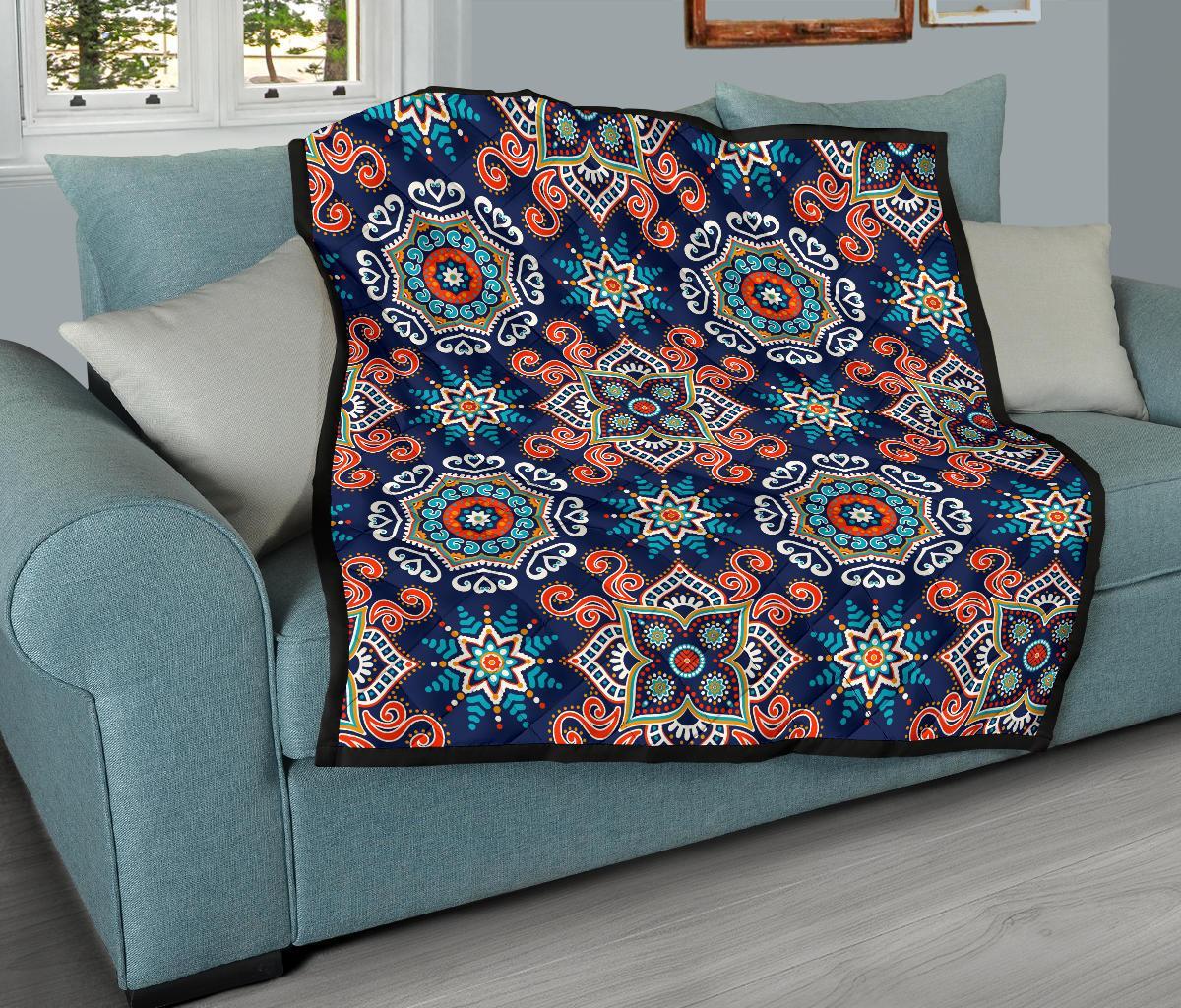 Bohemian Pattern Print Quilt-grizzshop