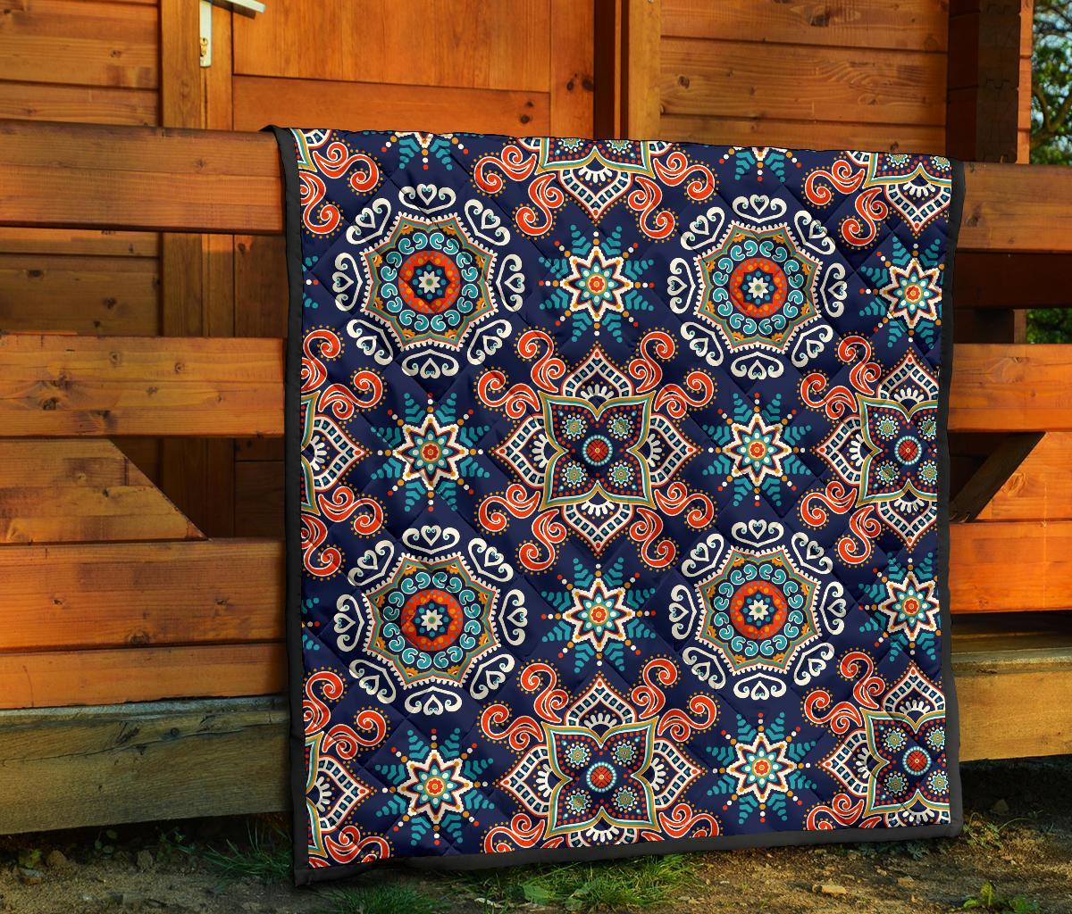 Bohemian Pattern Print Quilt-grizzshop