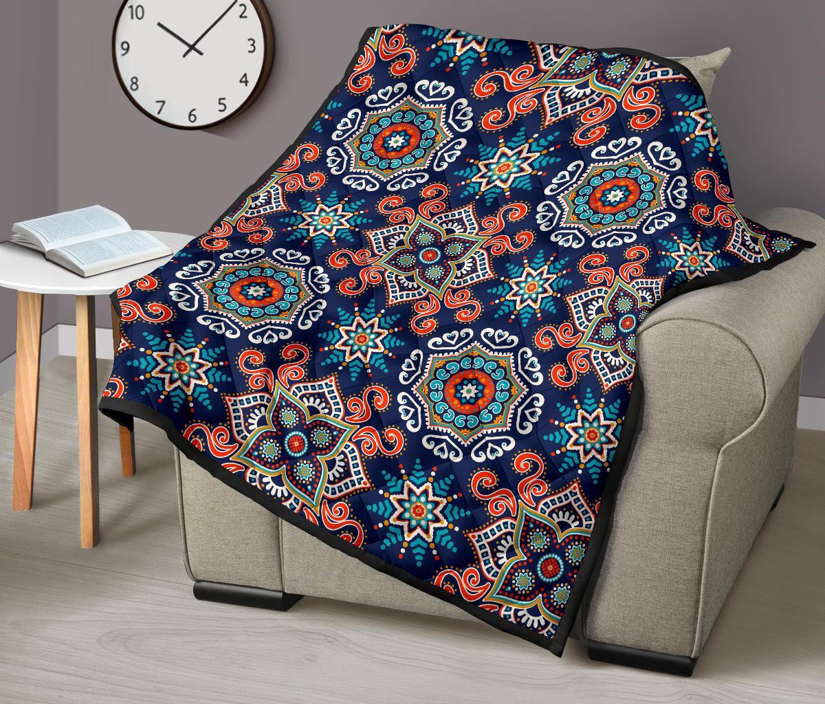 Bohemian Pattern Print Quilt-grizzshop