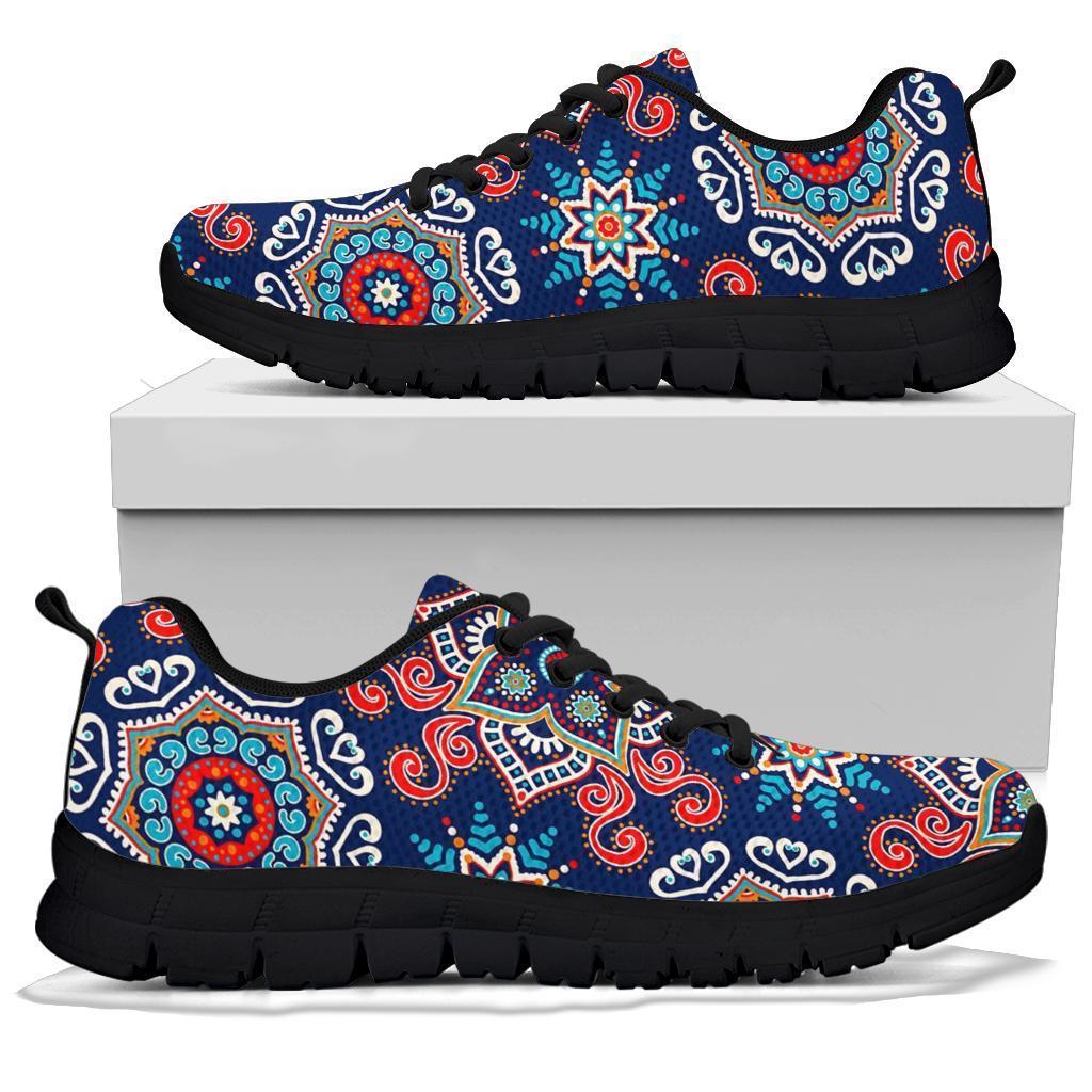 Bohemian Pattern Print Sneaker Shoes For Men Women-grizzshop