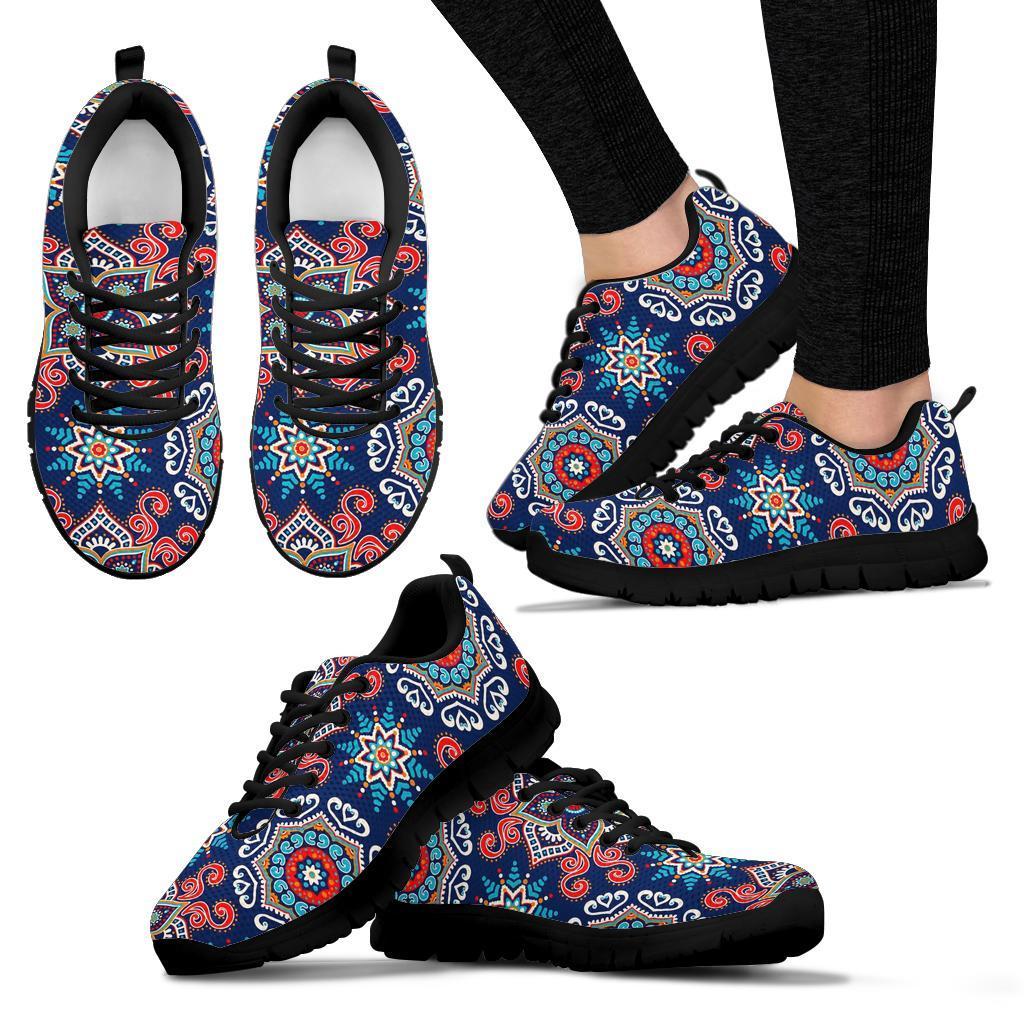 Bohemian Pattern Print Sneaker Shoes For Men Women-grizzshop