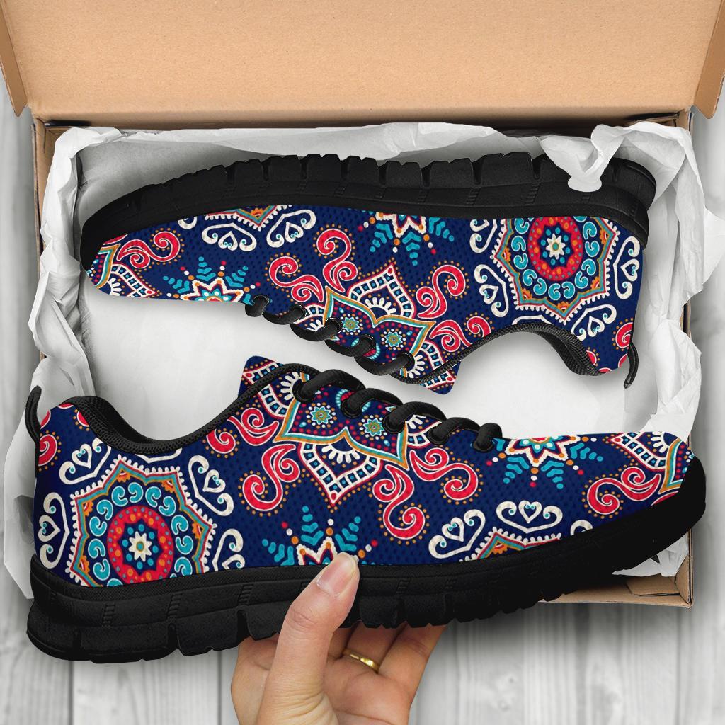 Bohemian Pattern Print Sneaker Shoes For Men Women-grizzshop