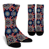 Bohemian Pattern Print Unisex Crew Socks-grizzshop