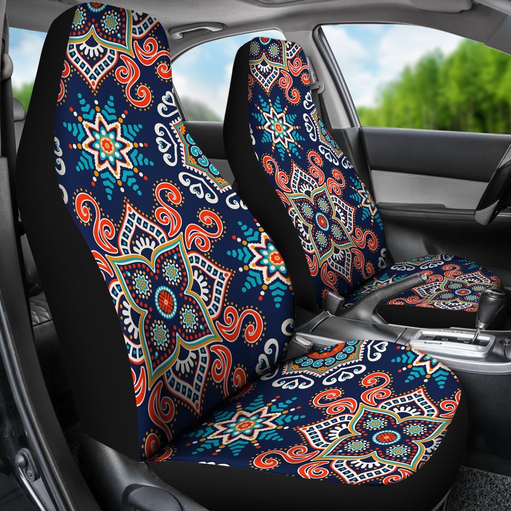 Bohemian Pattern Print Universal Fit Car Seat Covers-grizzshop