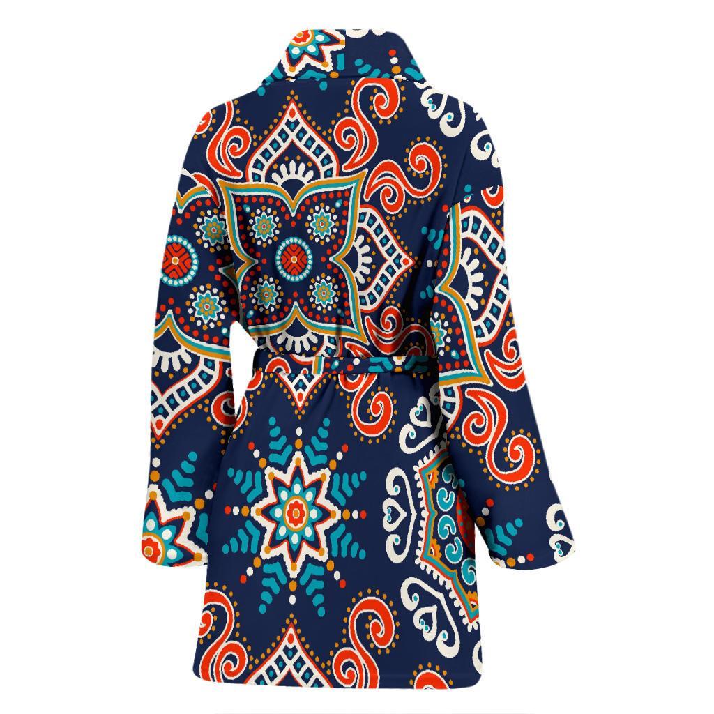 Bohemian Pattern Print Women Long Robe-grizzshop