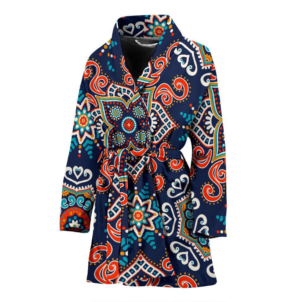 Bohemian Pattern Print Women Long Robe-grizzshop