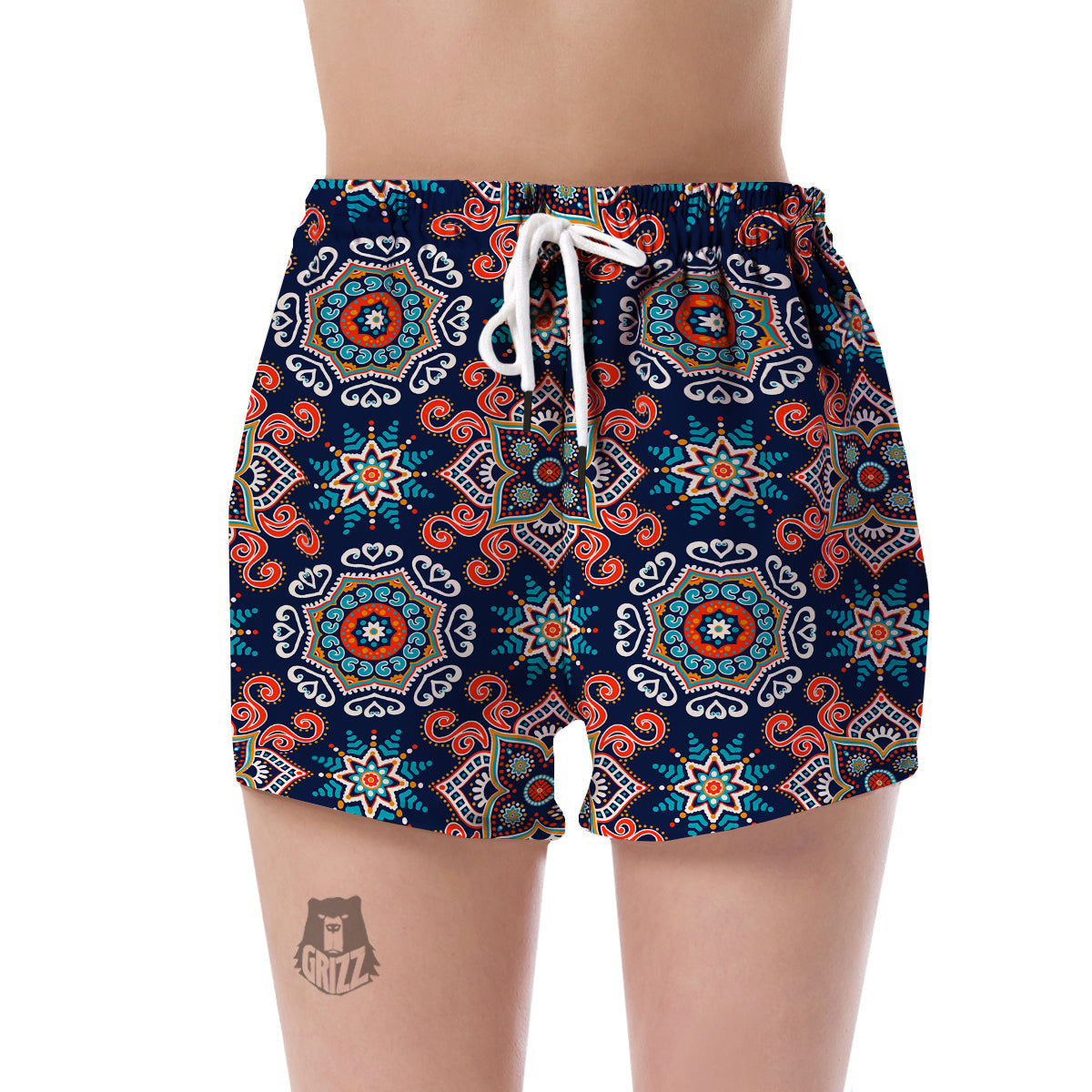 Bohemian Pattern Print Women's Shorts-grizzshop
