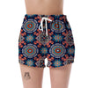 Bohemian Pattern Print Women's Shorts-grizzshop