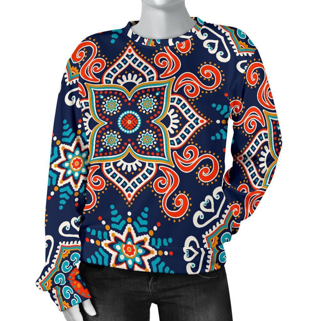 Bohemian Pattern Print Women's Sweatshirt-grizzshop