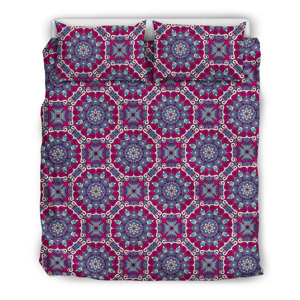 Bohemian Print Pattern Duvet Cover Bedding Set-grizzshop