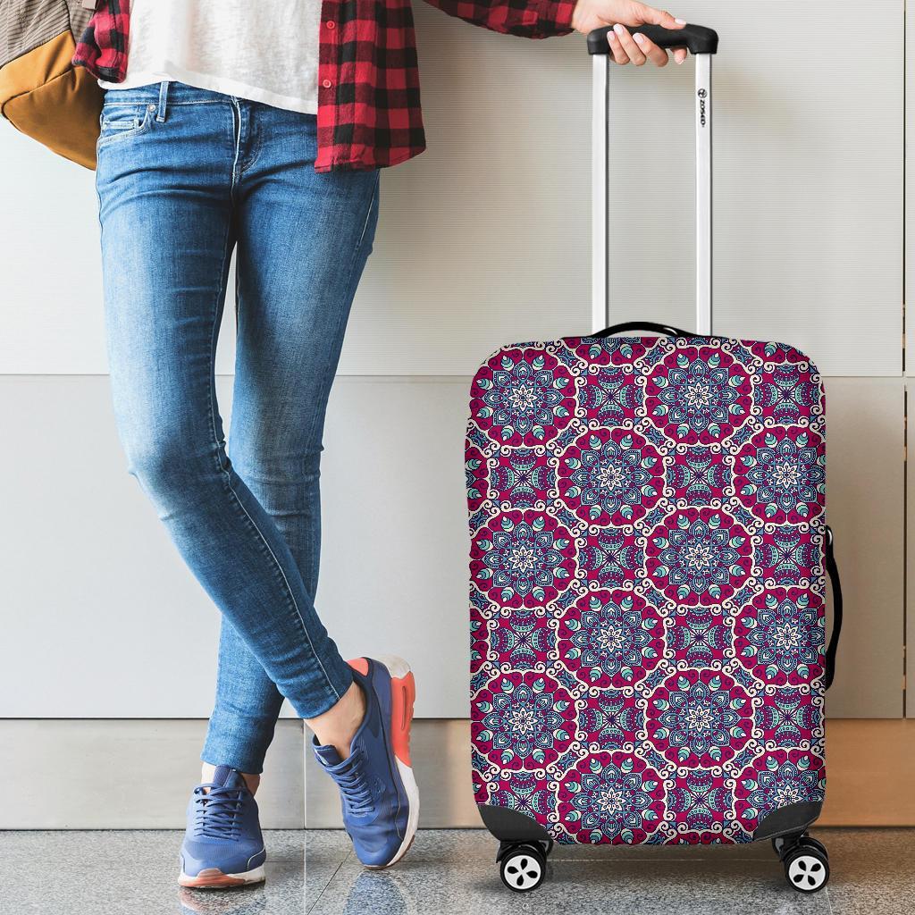 Bohemian Print Pattern Luggage Cover Protector-grizzshop