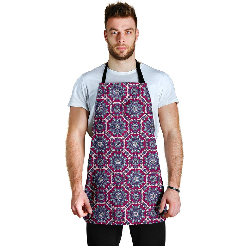 Bohemian Print Pattern Men's Apron-grizzshop