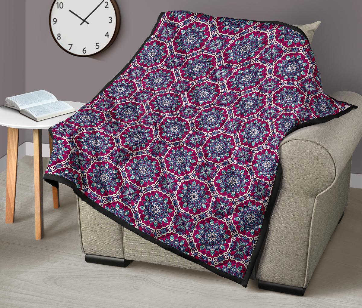 Bohemian Print Pattern Quilt-grizzshop