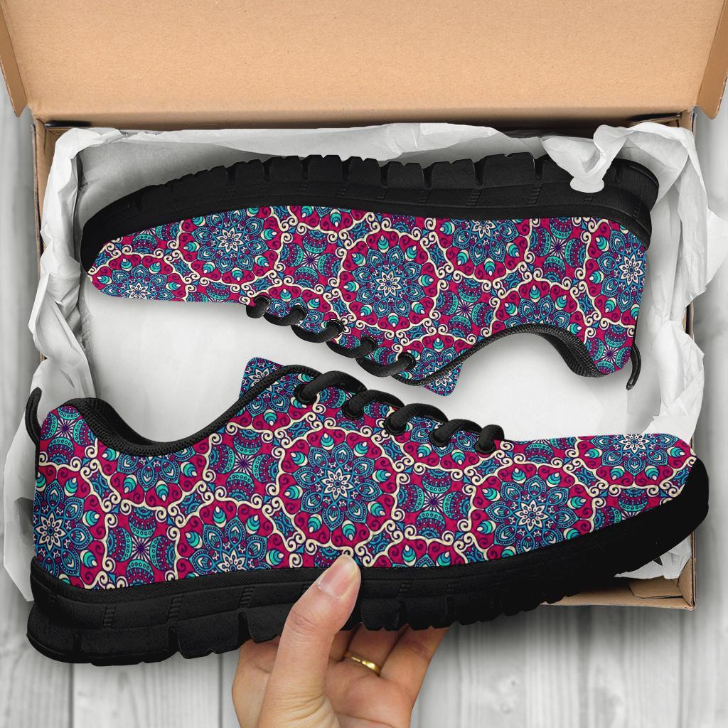 Bohemian Print Pattern Sneaker Shoes For Men Women-grizzshop