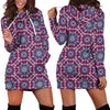 Bohemian Print Pattern Women Hoodie Dress-grizzshop