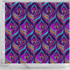 Bohemian Purple Pattern Print Bathroom Shower Curtain-grizzshop