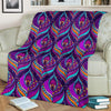 Bohemian Purple Pattern Print Blanket-grizzshop