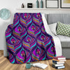 Bohemian Purple Pattern Print Blanket-grizzshop