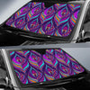 Bohemian Purple Pattern Print Car Sun Shade-grizzshop