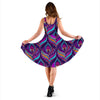 Bohemian Purple Pattern Print Dress-grizzshop