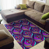 Bohemian Purple Pattern Print Floor Mat-grizzshop