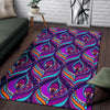 Bohemian Purple Pattern Print Floor Mat-grizzshop