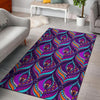 Bohemian Purple Pattern Print Floor Mat-grizzshop